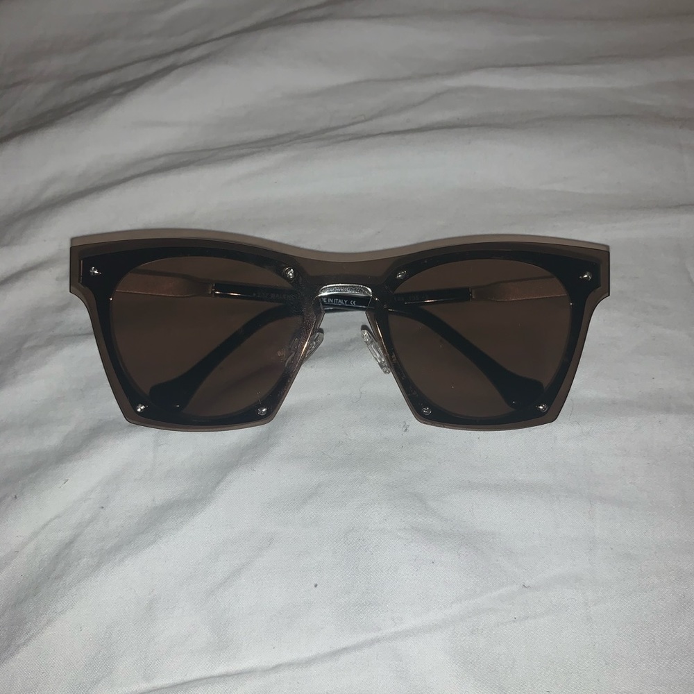 Balenciaga Rimless Reflector Copper Toned Glasses